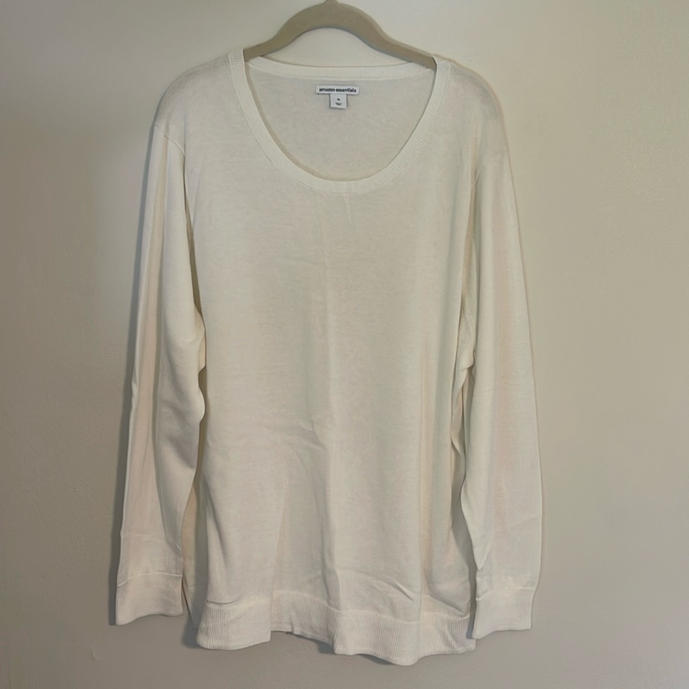 Cream lightweight sweater 3X